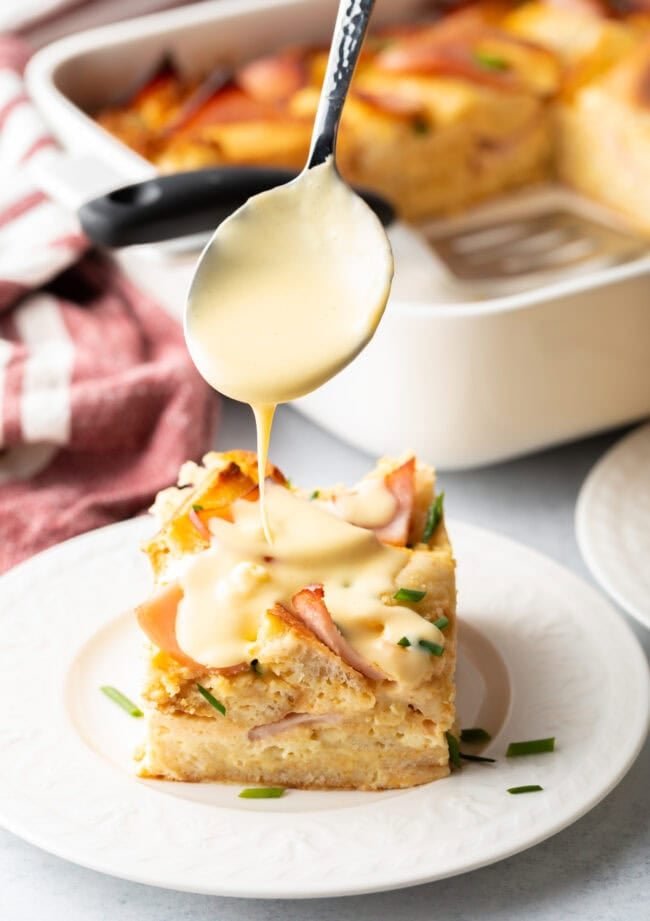 Easy Eggs Benedict Casserole with Blender Hollandaise - 72