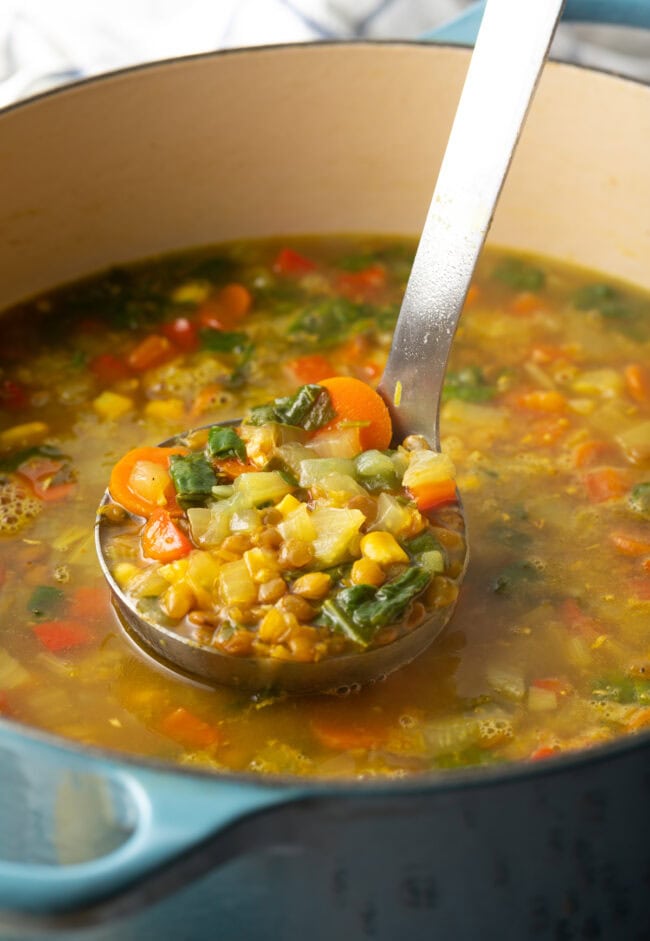 Soup with Kale and Lentils - 46