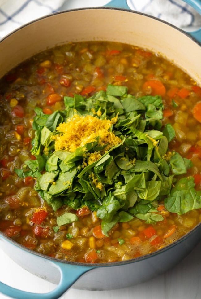 Soup with Kale and Lentils - 37