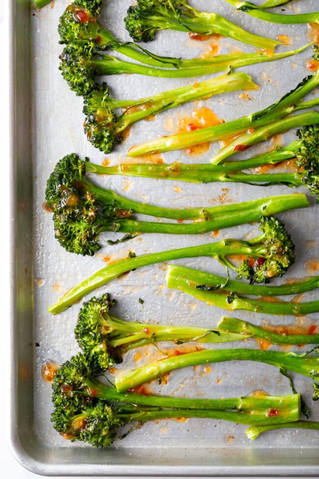 Sweet and Spicy Roasted Broccolini Recipe - 36