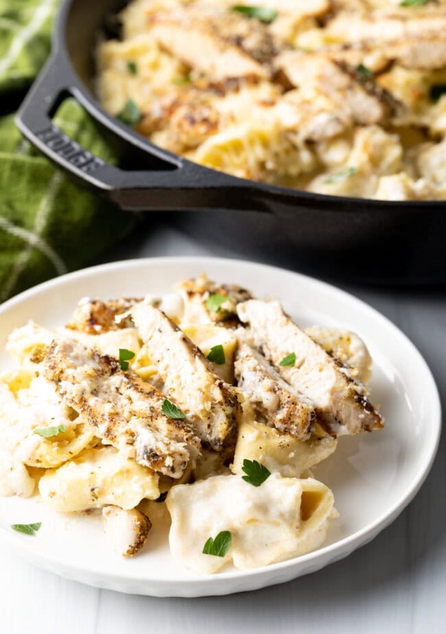 Asiago Tortelloni Alfredo with Grilled Chicken  Olive Garden Recipe  - 87