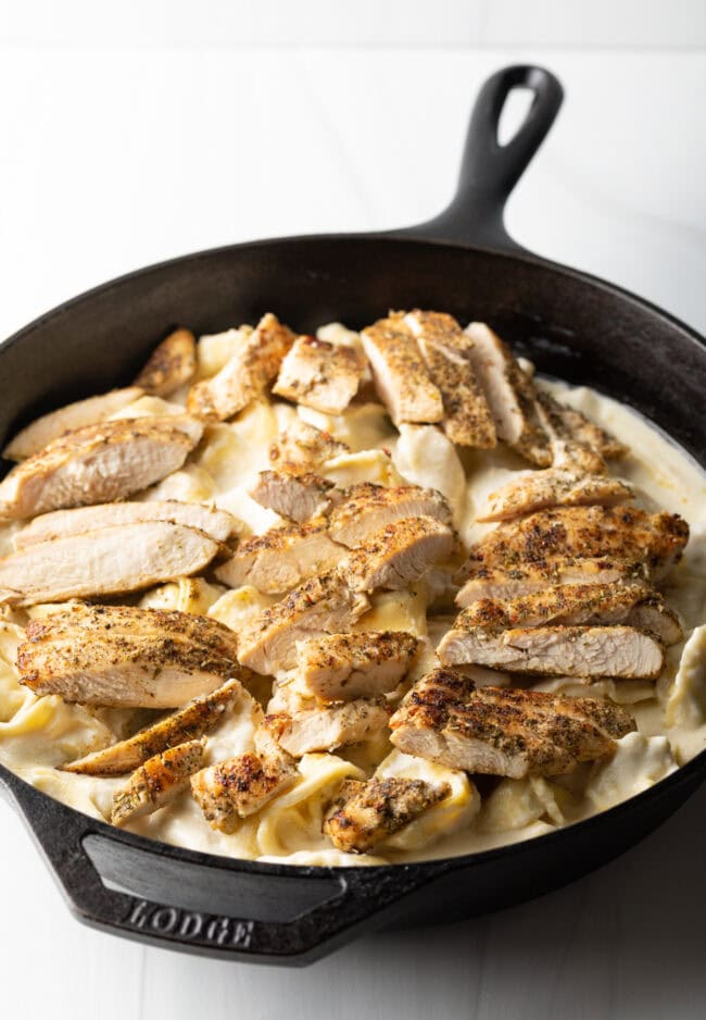 Asiago Tortelloni Alfredo with Grilled Chicken  Olive Garden Recipe  - 37