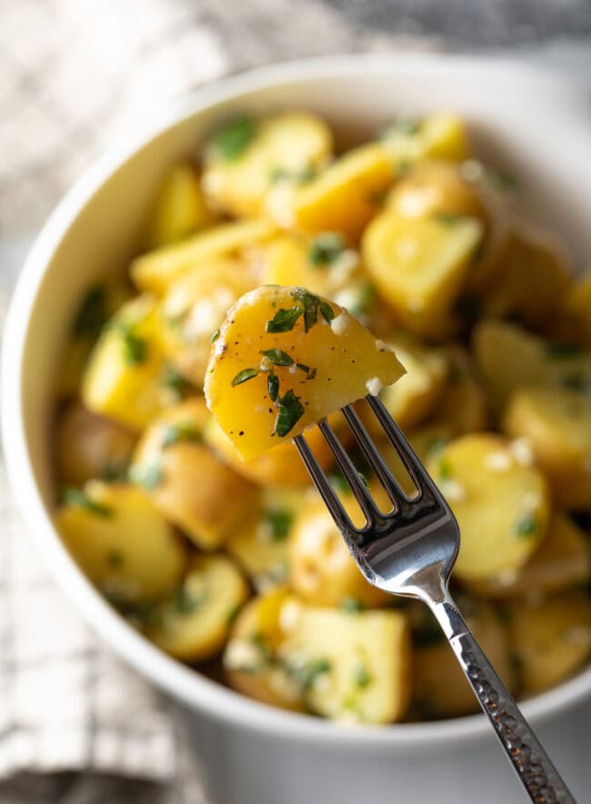 Steamed Potatoes with Garlic Herb Butter - 27