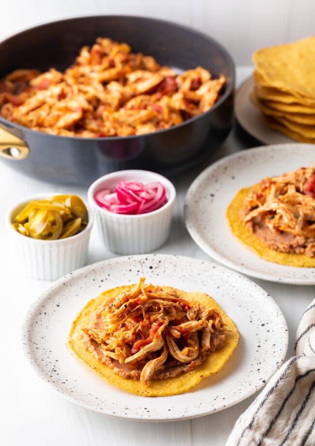 Tostadas de Tinga  Chicken Tostadas  - 50