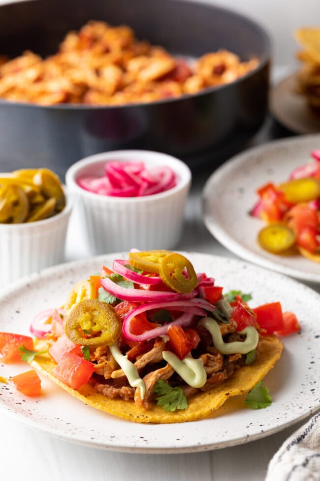 Tostadas de Tinga  Chicken Tostadas  - 14