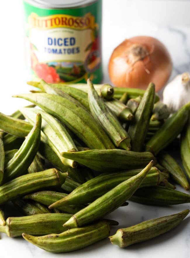Stewed Okra and Tomatoes - 52