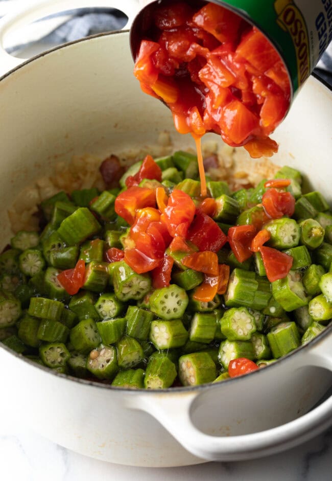 Stewed Okra and Tomatoes - 49