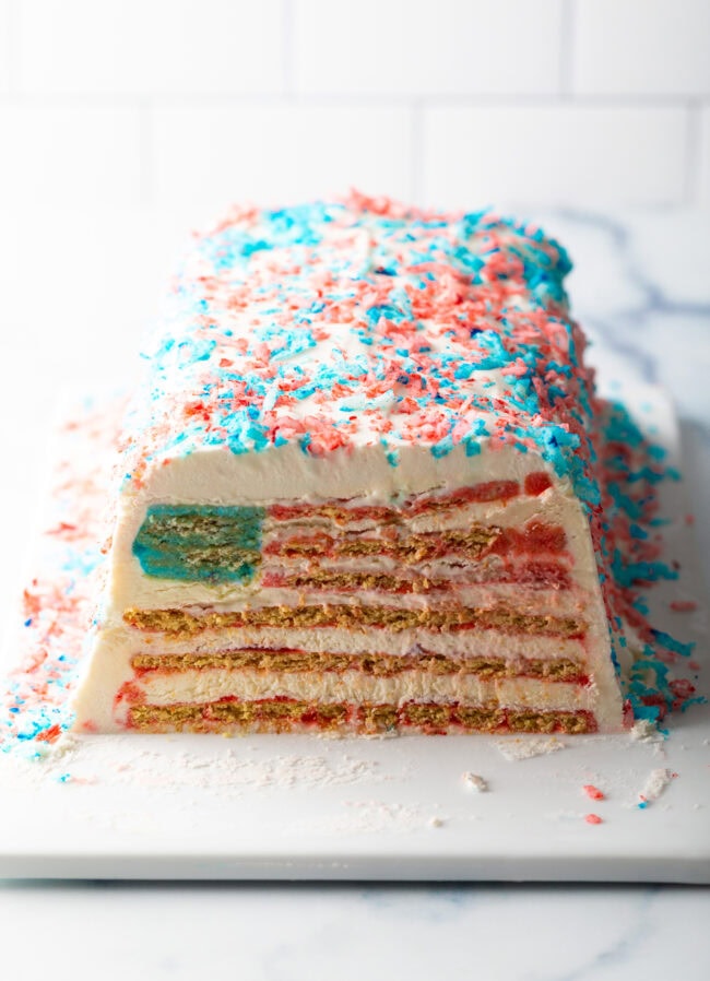 American Flag Jello Cake  Icebox Cake  - 61
