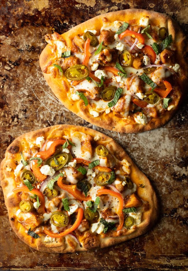Butter Chicken Curry Pizza  Video  - 14