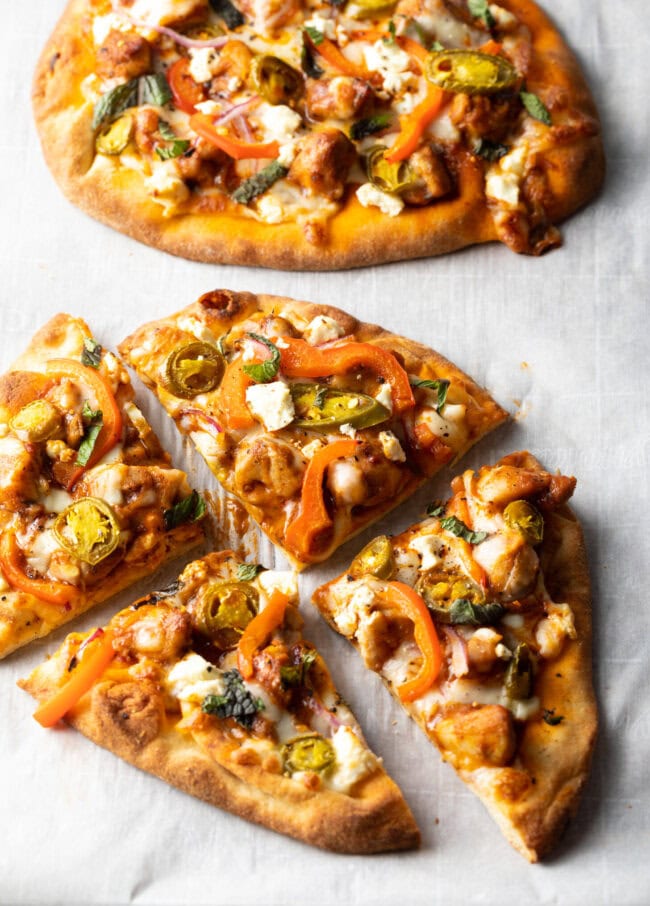 Butter Chicken Curry Pizza  Video  - 38