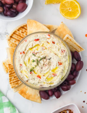 Spicy Feta Dip with Roasted Red Peppers Recipe