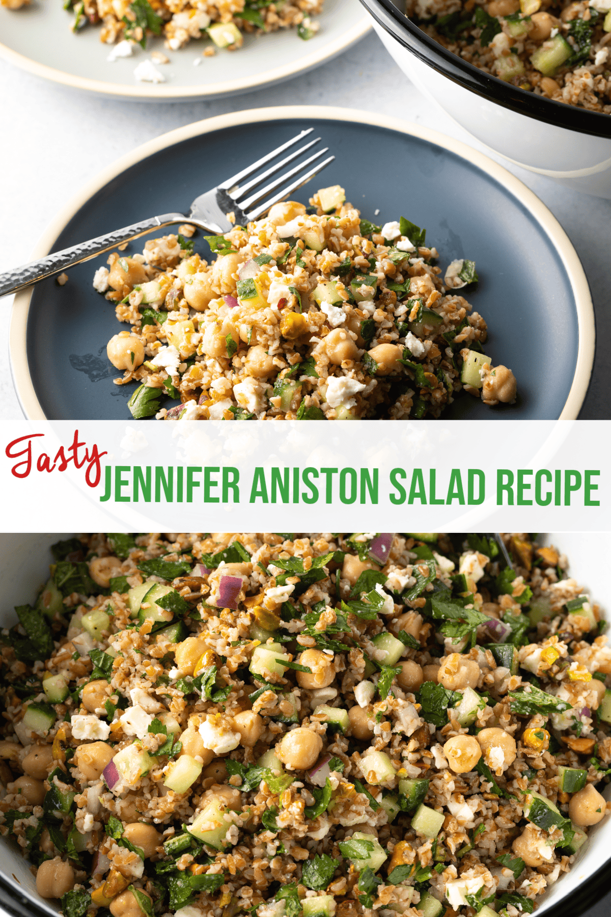 Jennifer Aniston Salad (Bulgar Wheat Recipe) + VIDEO A Spicy Perspective