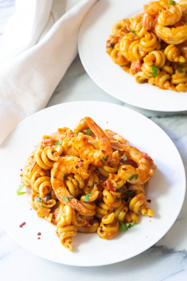 Skillet Shrimp Fra Diavolo Pasta - 40