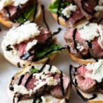 5 Ingredient Bagel Bites with Steak and Blue Cheese - 42
