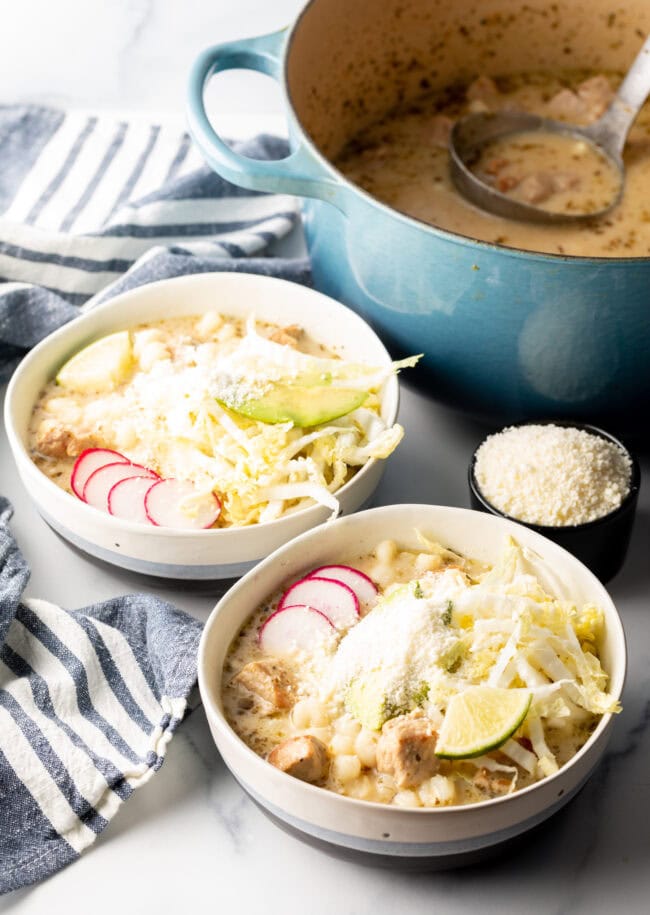 Pozole Blanco  White Hominy Soup  - 76