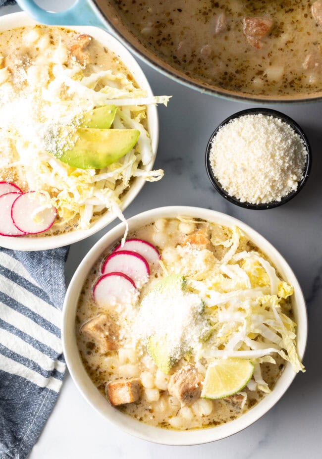 Pozole Blanco  White Hominy Soup  - 72