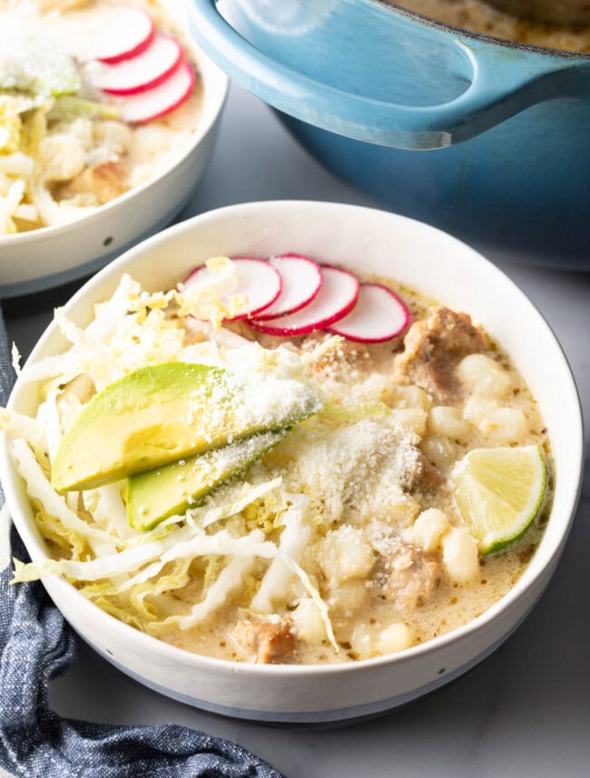 Pozole Blanco  White Hominy Soup  - 7