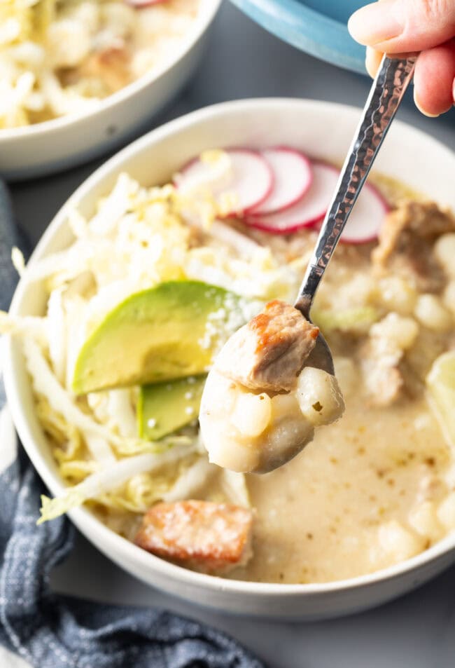 Pozole Blanco  White Hominy Soup  - 96