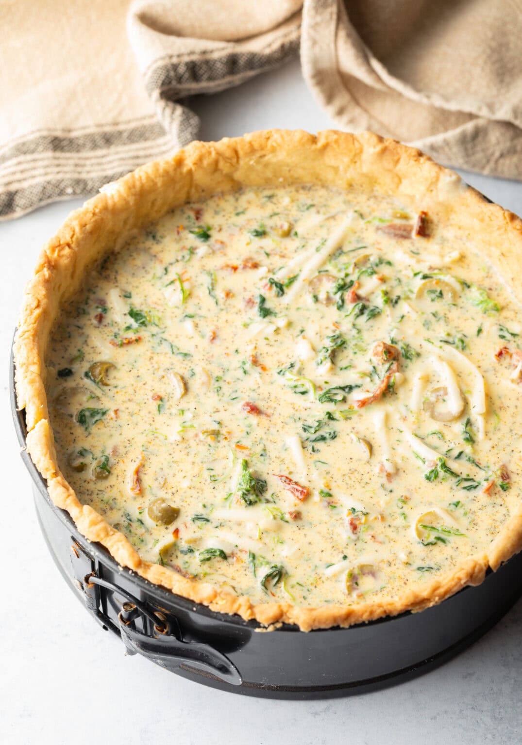 Deep Dish Vegetarian Quiche A Spicy Perspective