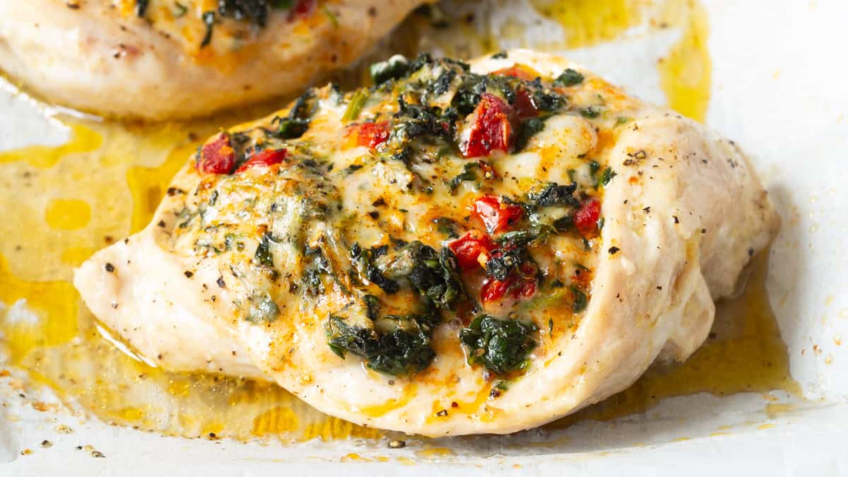 Spinach Stuffed Chicken Breast - A Spicy Perspective