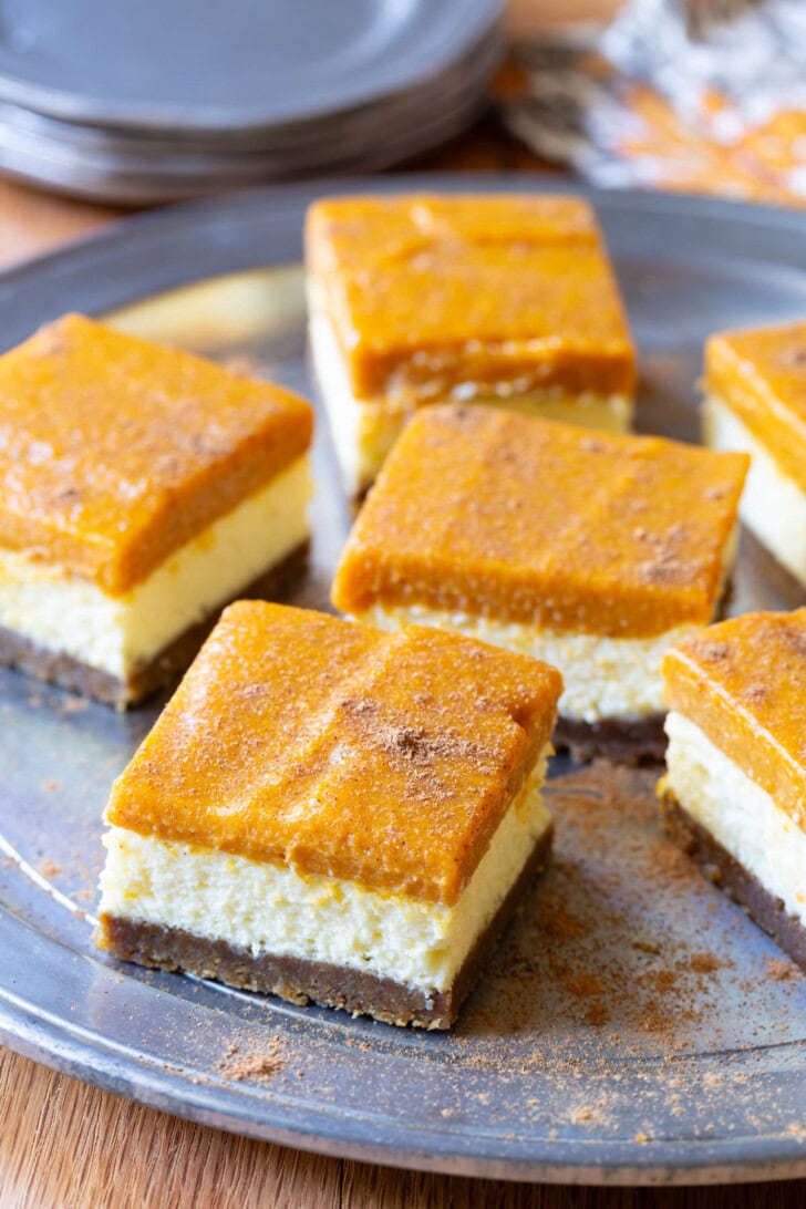 Pumpkin Cheesecake Bars - 79