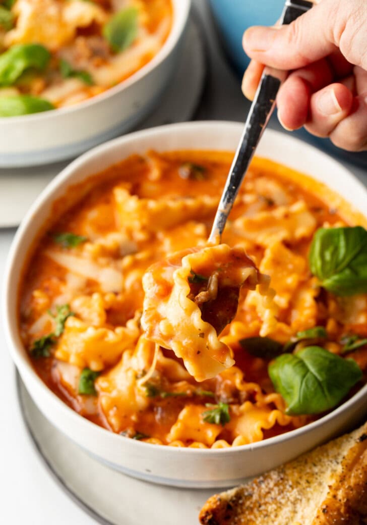 Easy Lasagna Soup Recipe  Video  - 19