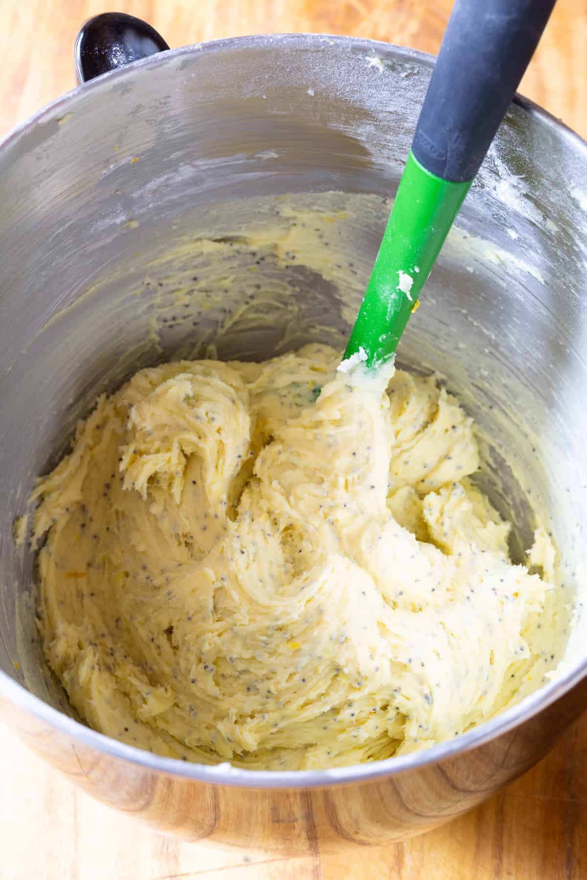 cookie batter in bowl