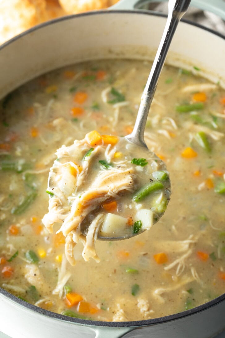 Chicken Pot Pie Soup  With Biscuits  - 16