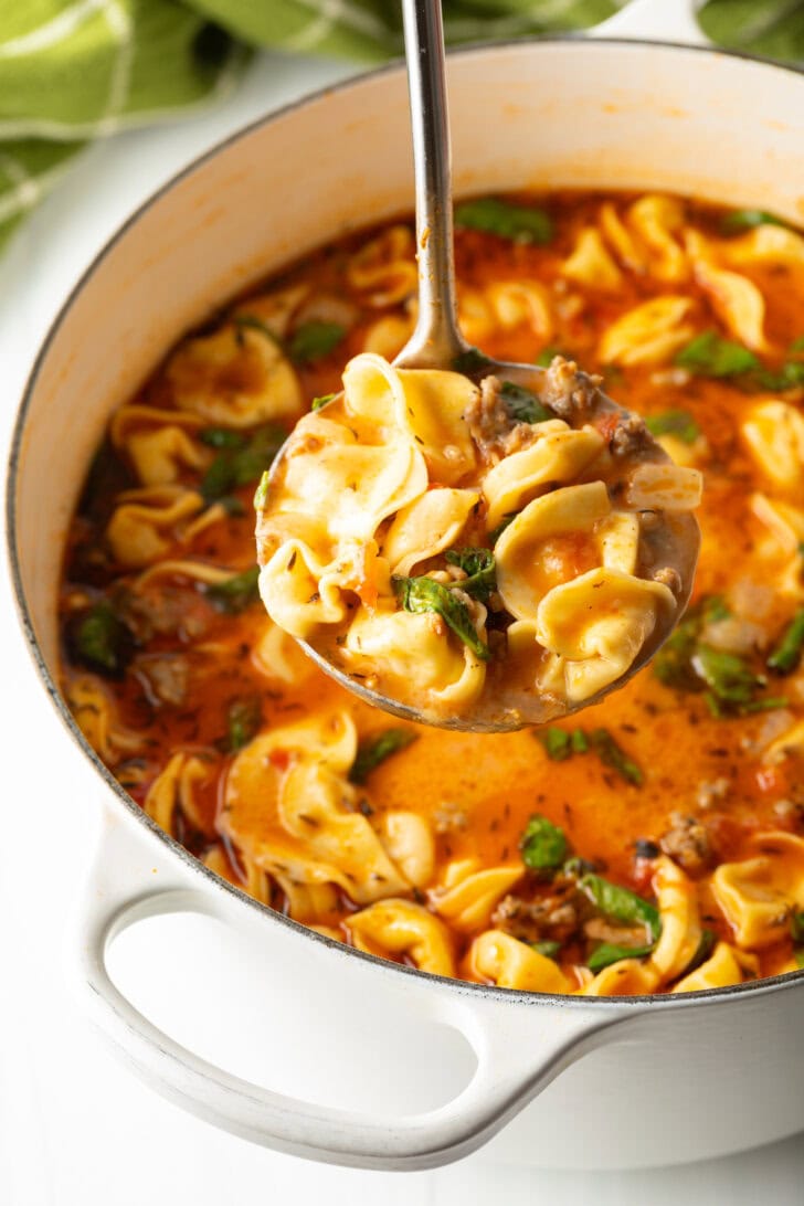 Italian Sausage Tortellini Soup Recipe - 99