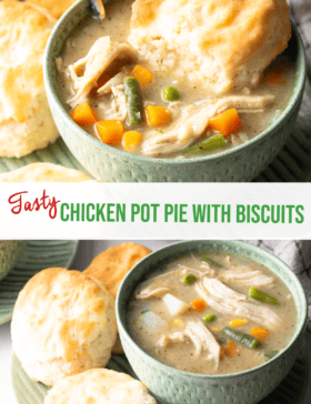 Chicken Pot Pie Soup  With Biscuits  - 45