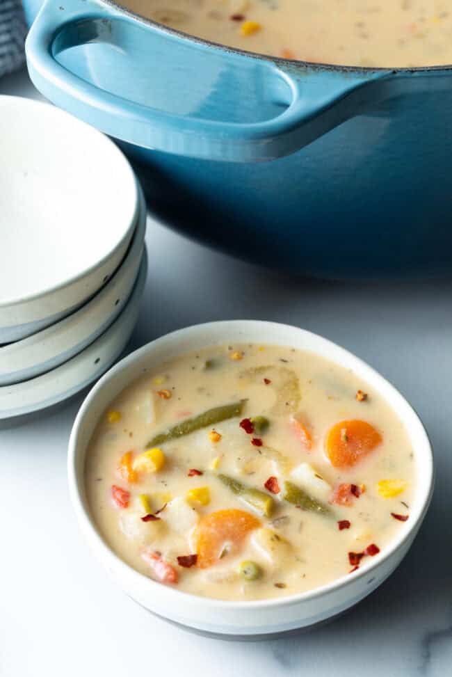 Creamy Vegetable Soup Recipe - A Spicy Perspective