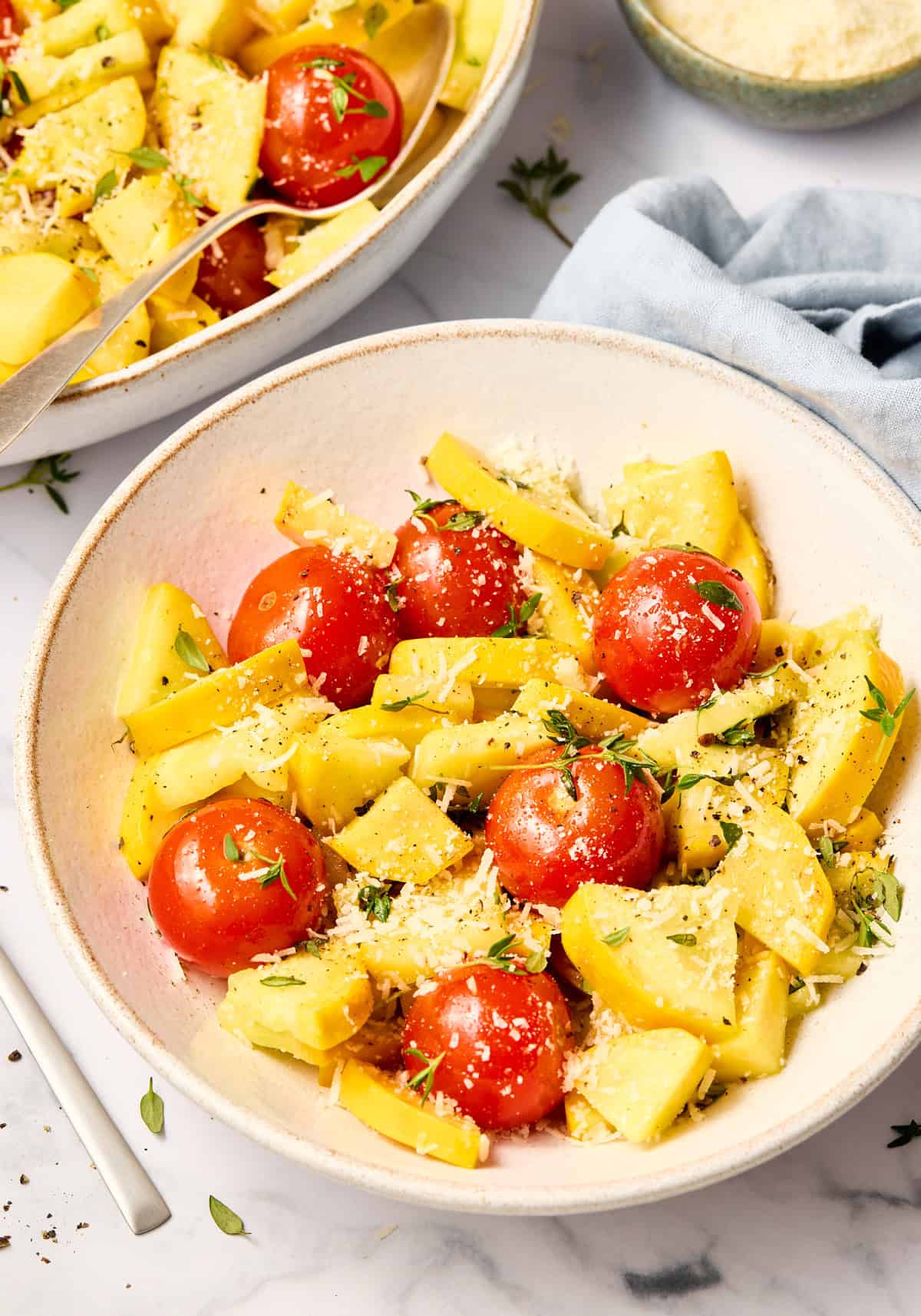 Plated squash recipe. 