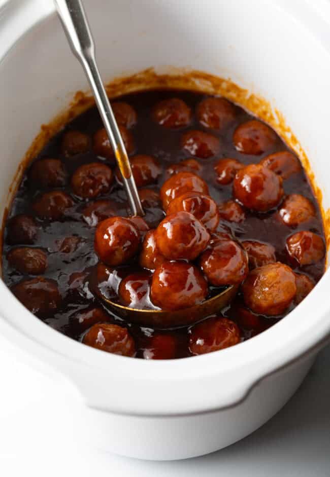 Crockpot BBQ Meatballs - A Spicy Perspective