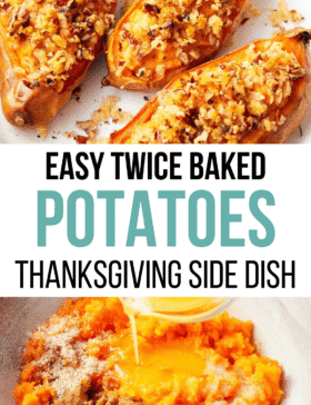 twiced baked sweet potatoes