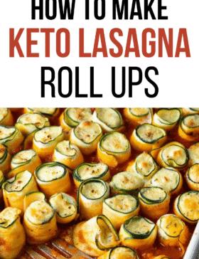 low carb lasagna rolls