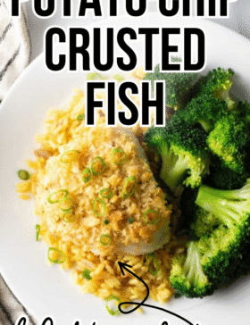 Crispy Baked Fish with Potato Chip Crust
