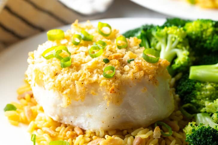 Easy Baked Fish with Crunchy Potato Chip Crust