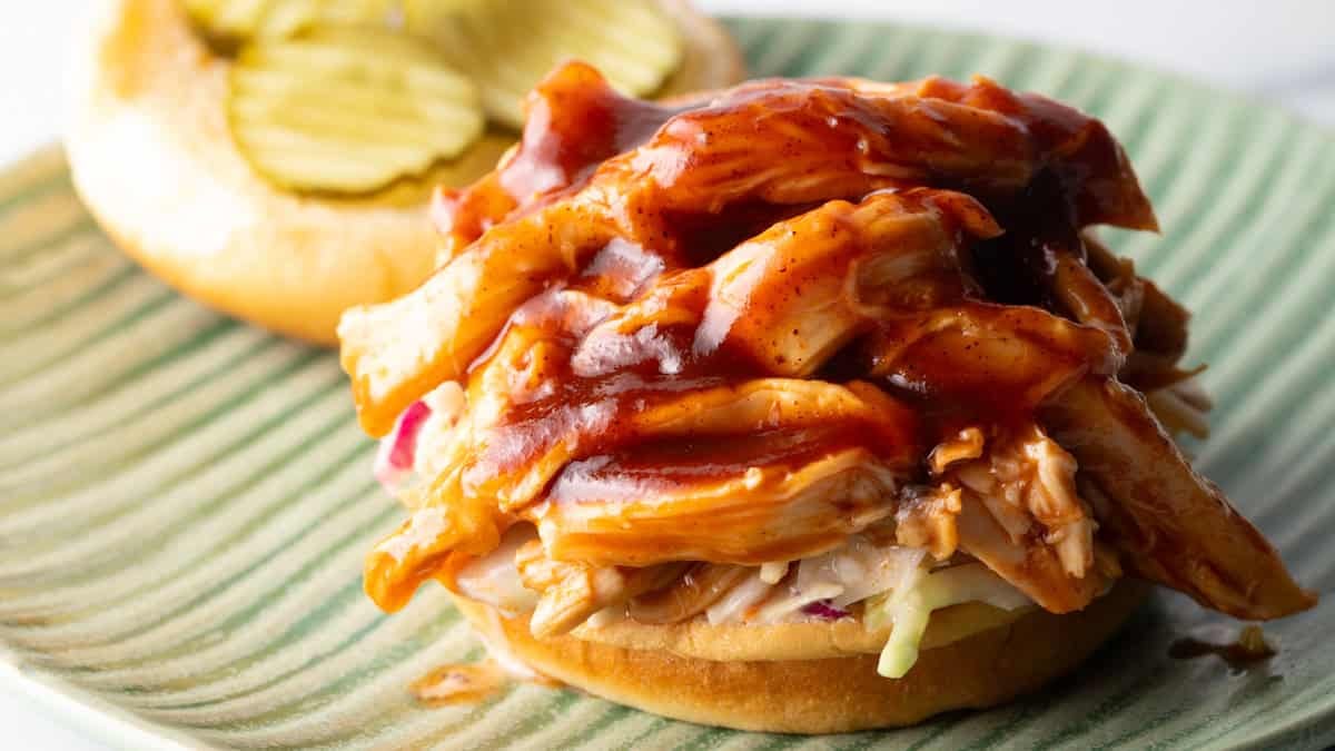 Crockpot BBQ Chicken (Whole Pieces or Pulled!)