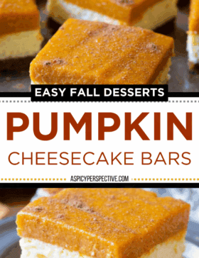 Layered Pumpkin Cheesecake Bars