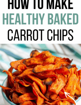 baked carrot chips