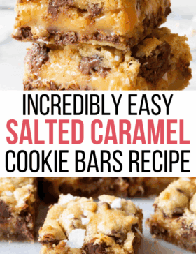 Chocolate Caramel Cookie Bars