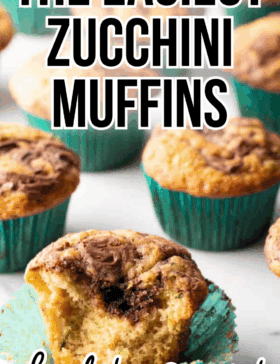 Zucchini Muffins with Nutella