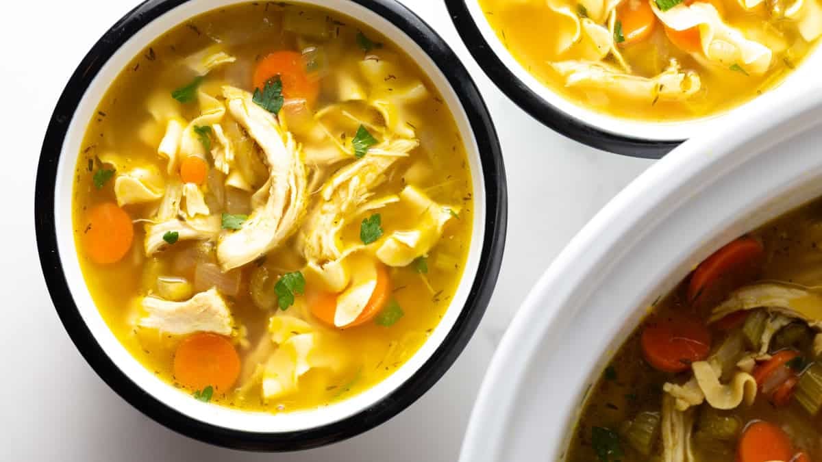 Crockpot Chicken Noodle Soup - A Spicy Perspective