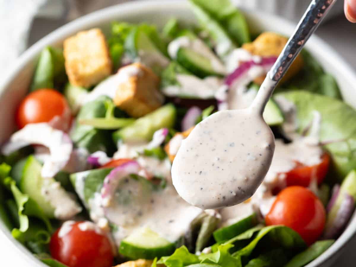Creamy Parmesan Peppercorn Dressing - A Spicy Perspective