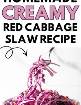 red cabbage slaw